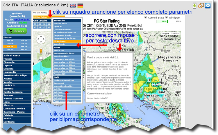 istruzioni pop up blipmap